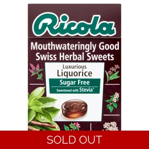 Ricola Sugar Free Liquorice Drops Swiss Herbal Sweets 45g Box